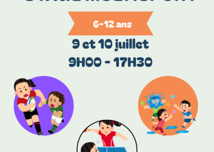 Stage Multisport du 9 et 10 Juillet !